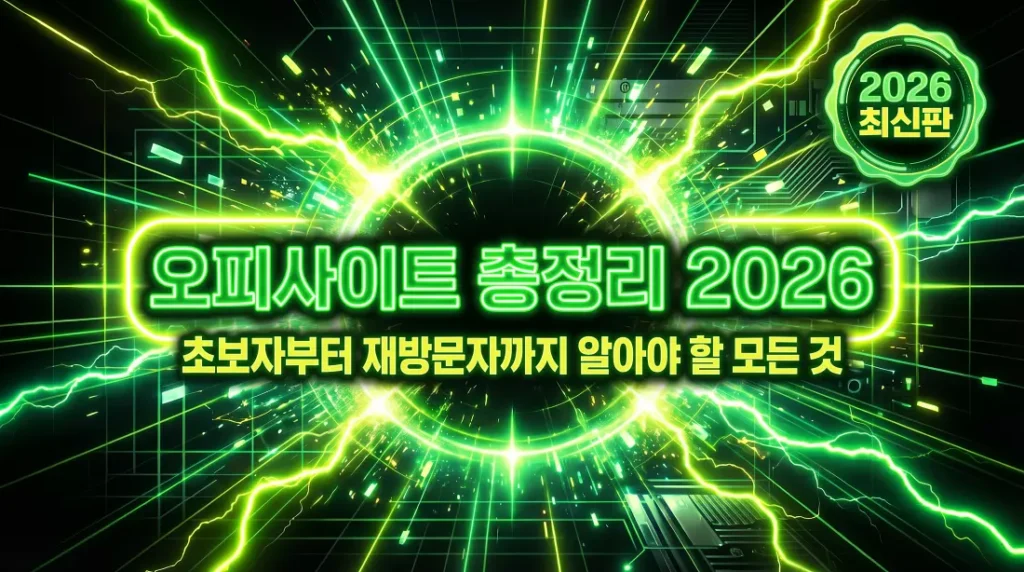 오피사이트 총정리 2026